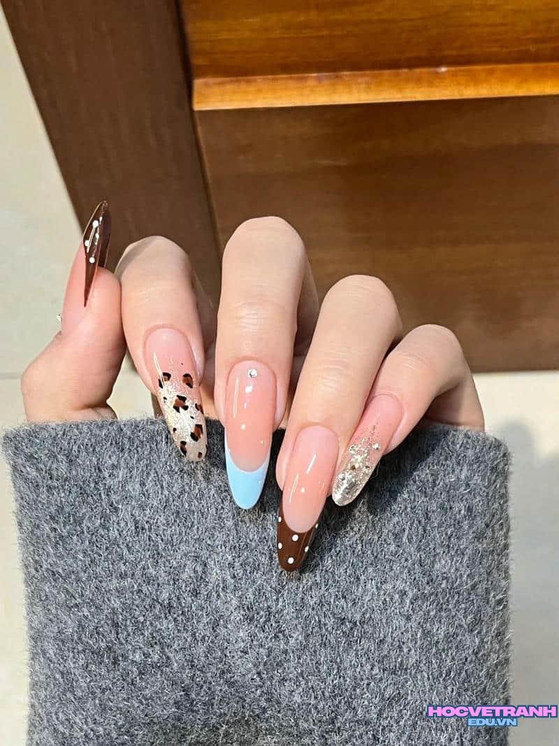 Album ảnh nail da báo cực hot