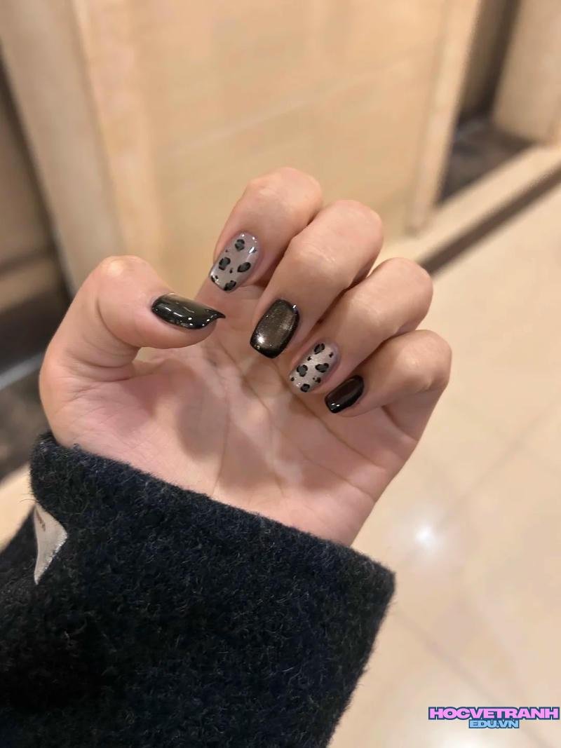 Album ảnh nail da báo thu hút nhất