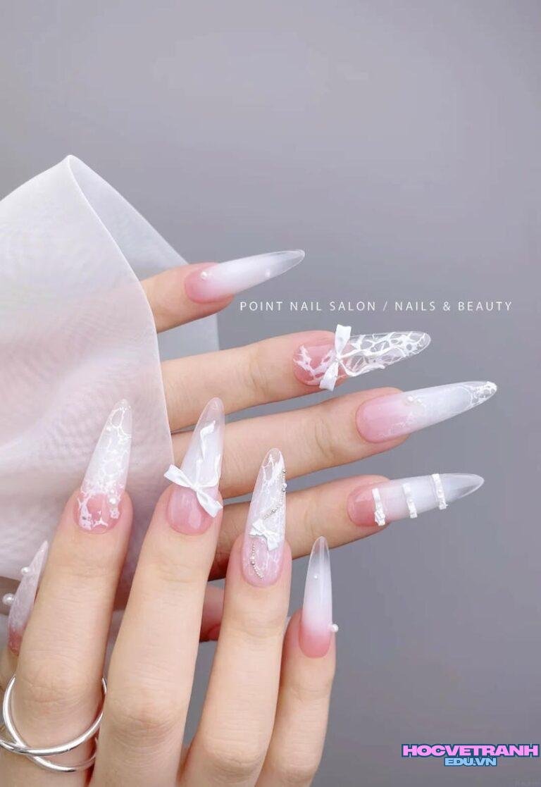 Album ảnh nail đính nơ đẹp cực hot