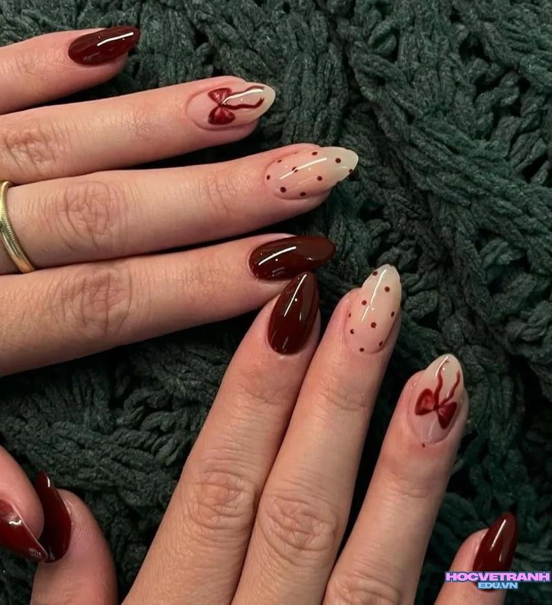 Album ảnh nail đỏ đẹp thu hút