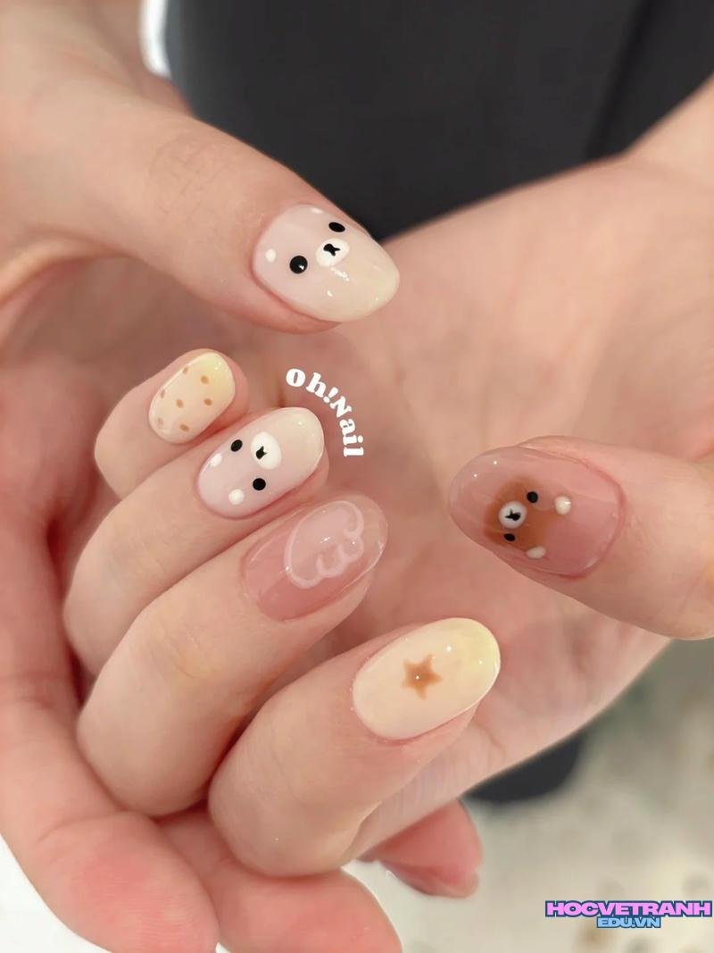 Album ảnh nail gấu cực hot