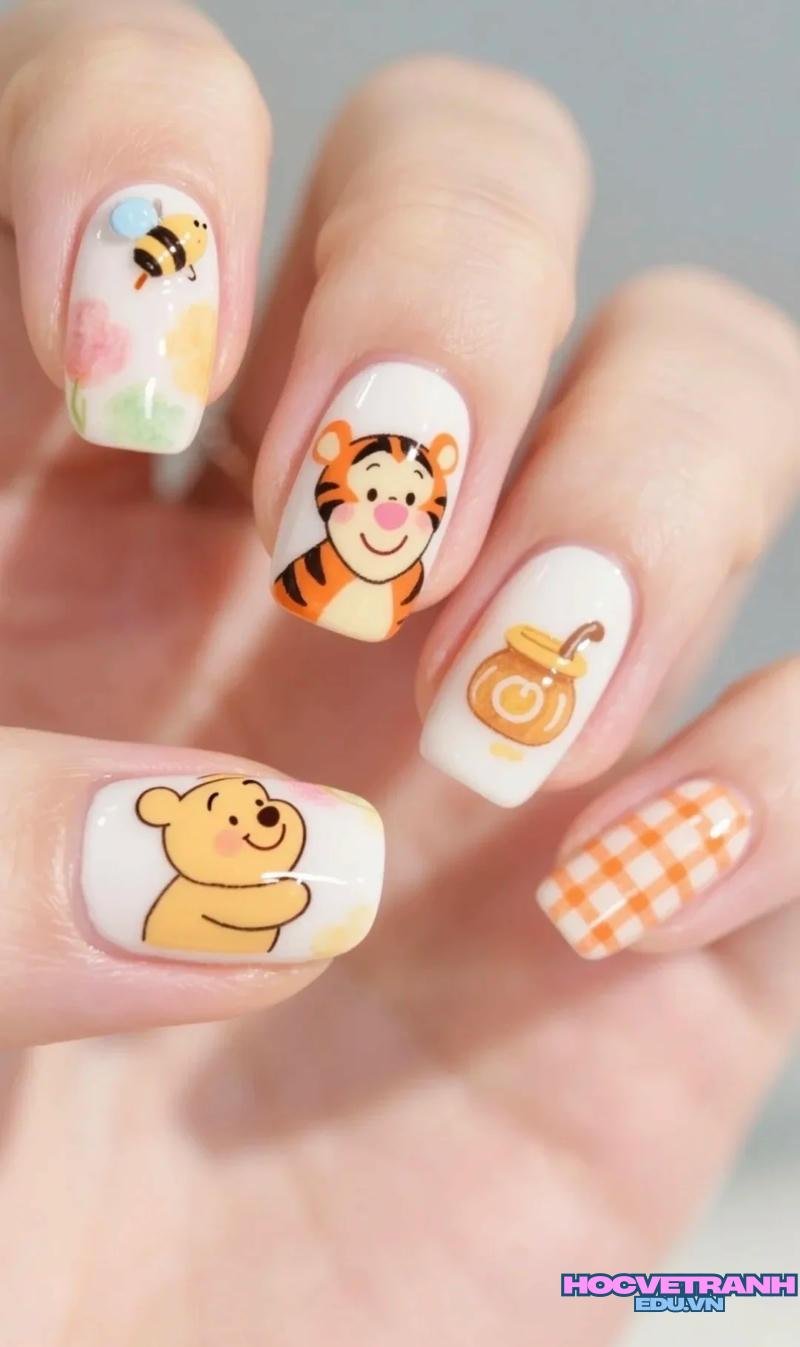 Album ảnh nail gấu miễn phí