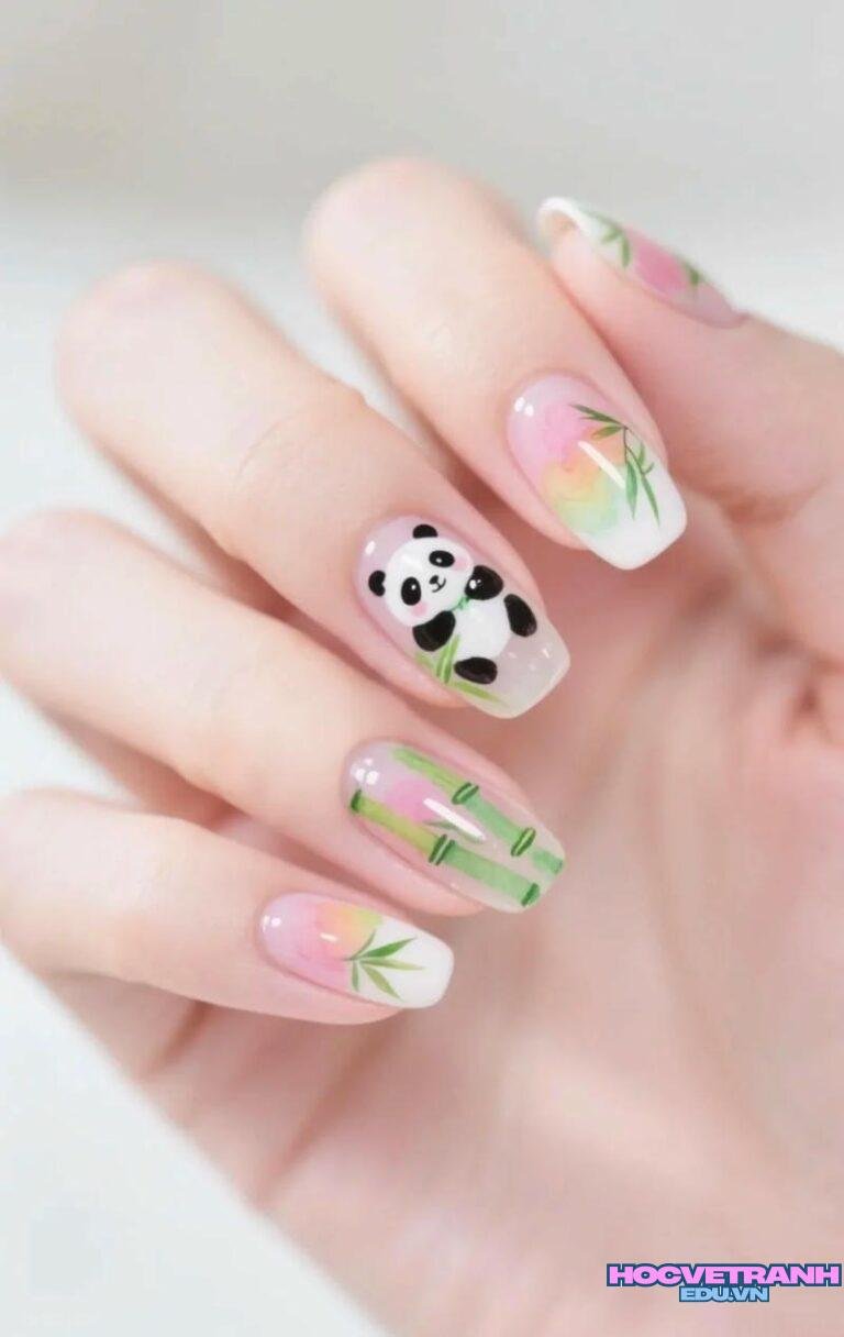 Album ảnh nail gấu trúc cực hot