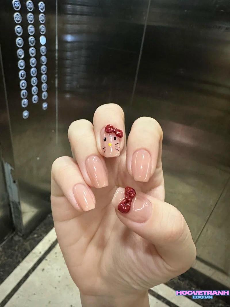 Album ảnh nail hello kitty cực hot