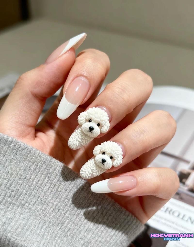 Album ảnh nail hình con vật thu hút