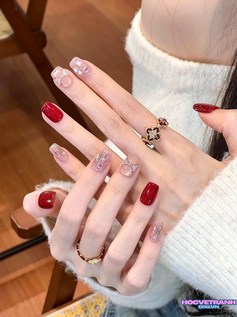 Album ảnh nail kim tuyến thu hút