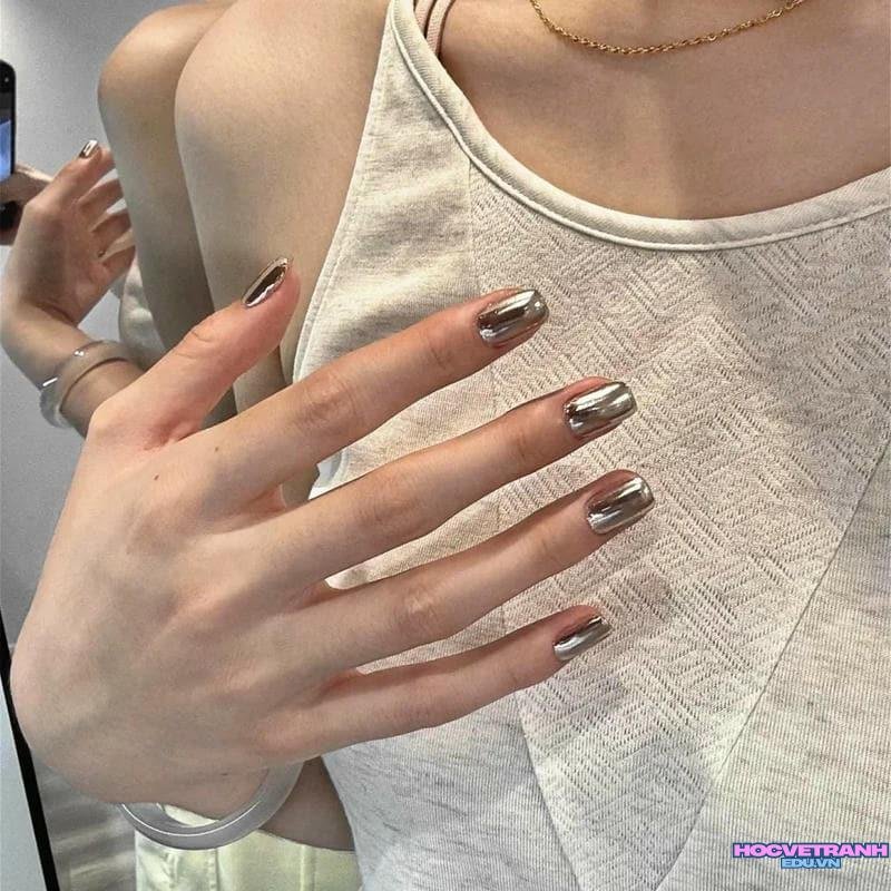 Album ảnh nail màu bạc thu hút nhất