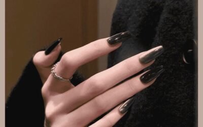 Album ảnh nail màu đen cực hot