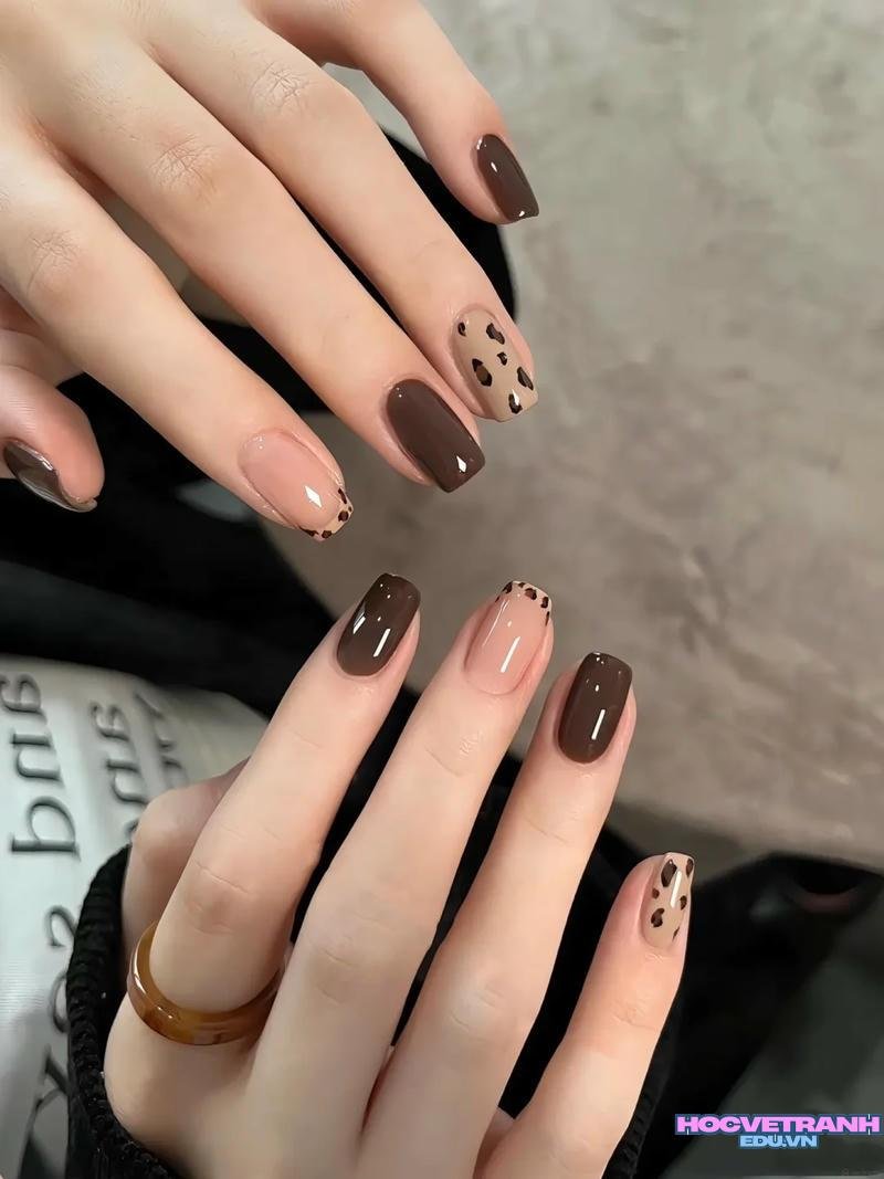 Album ảnh nail màu nâu thu hút nhất