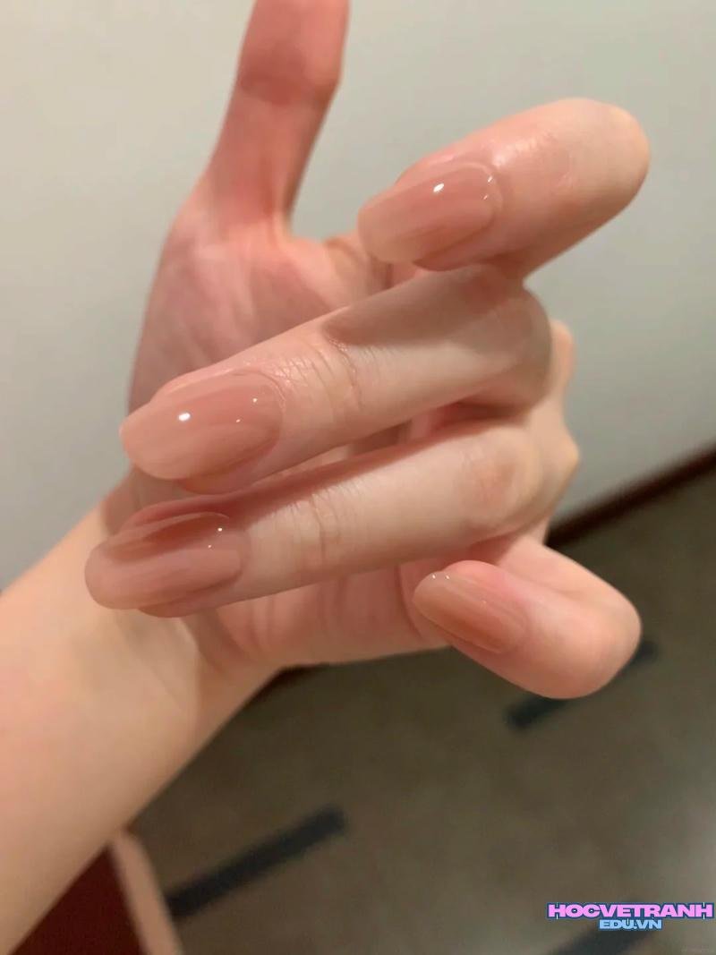 Album ảnh nail màu nude miễn phí