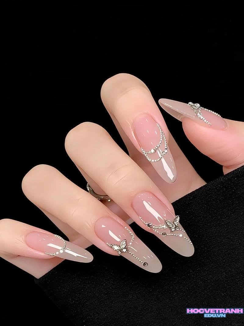 Album ảnh nail màu nude mới nhất