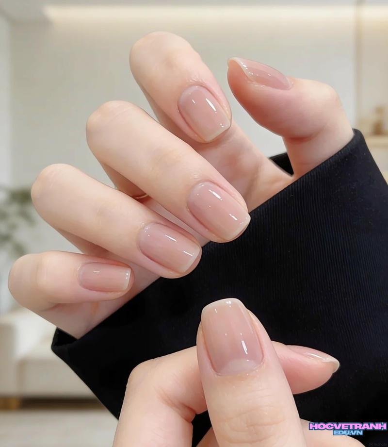 Album ảnh nail màu nude thu hút