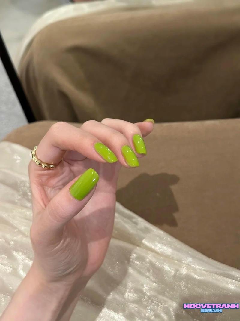 Album ảnh nail màu xanh bơ cực hot