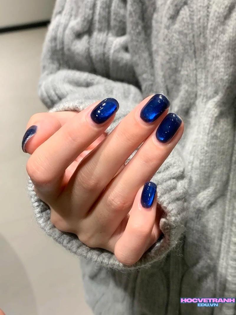 Album ảnh nail màu xanh coban cực hot