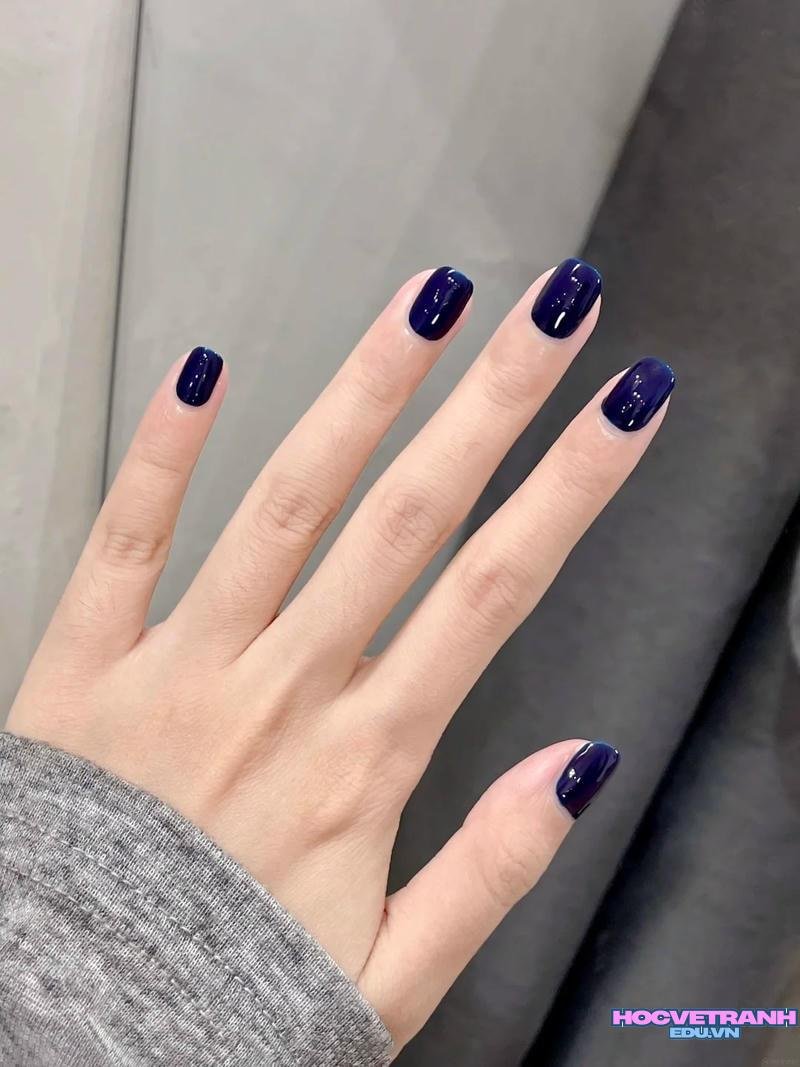 Album ảnh nail màu xanh coban mới nhất