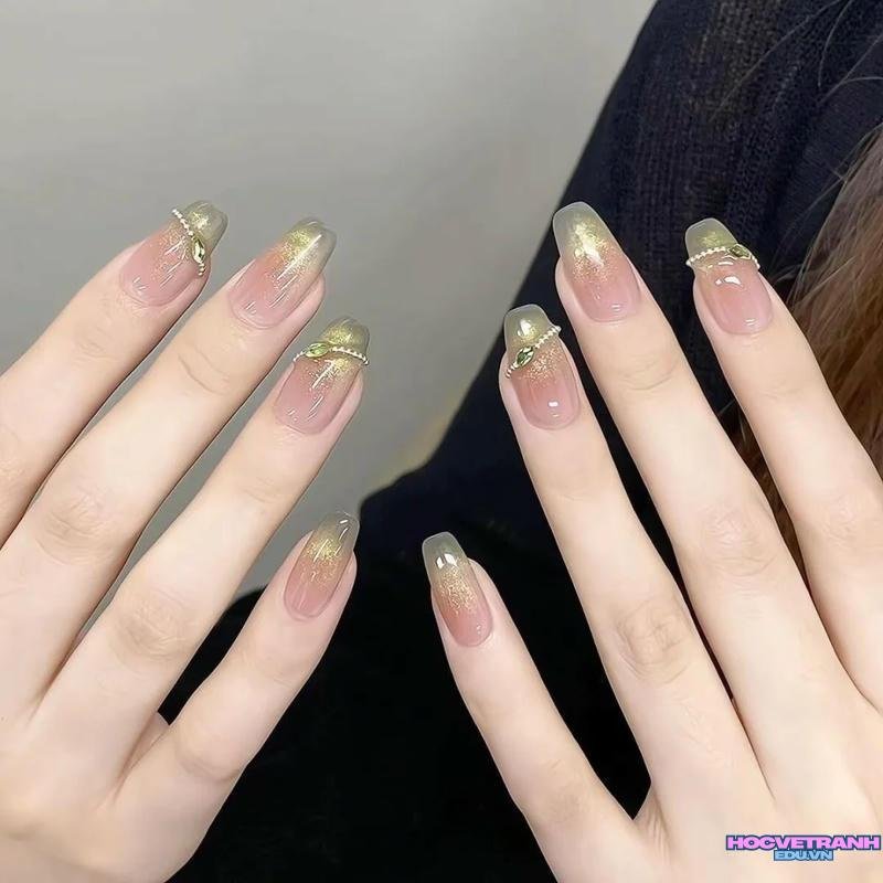 Album ảnh nail màu xanh lá đẹp nhất