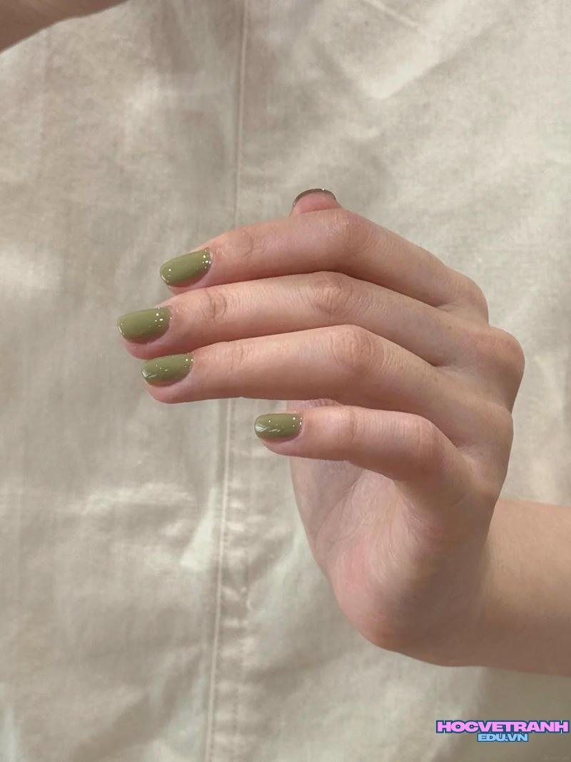 Album ảnh nail màu xanh lá mới nhất