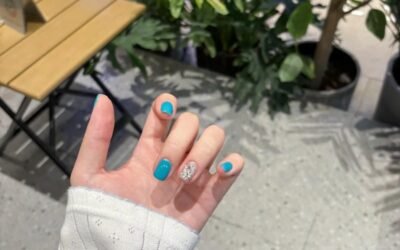 Album ảnh nail màu xanh ngọc cực hot