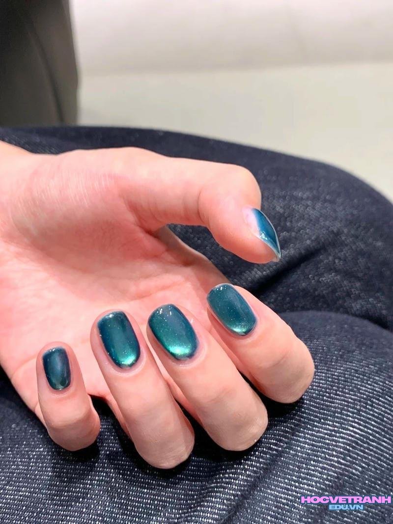 Album ảnh nail màu xanh ngọc mới nhất