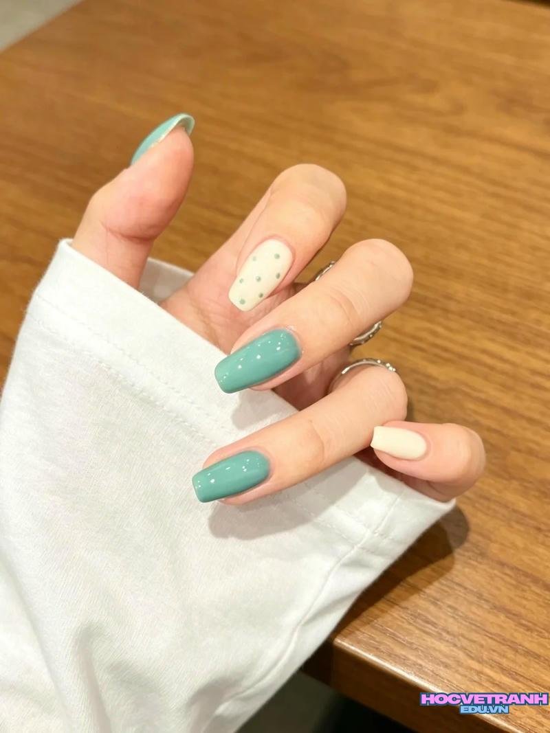 Album ảnh nail màu xanh ngọc thu hút nhất