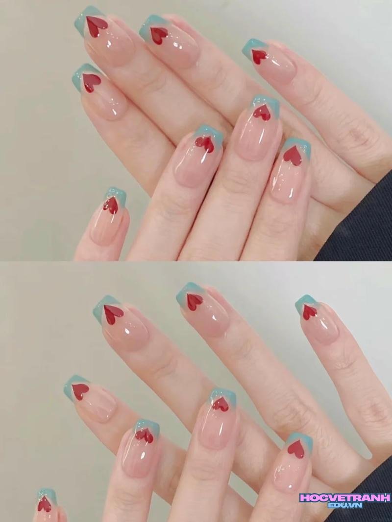 Album ảnh nail trái tim thu hút nhất