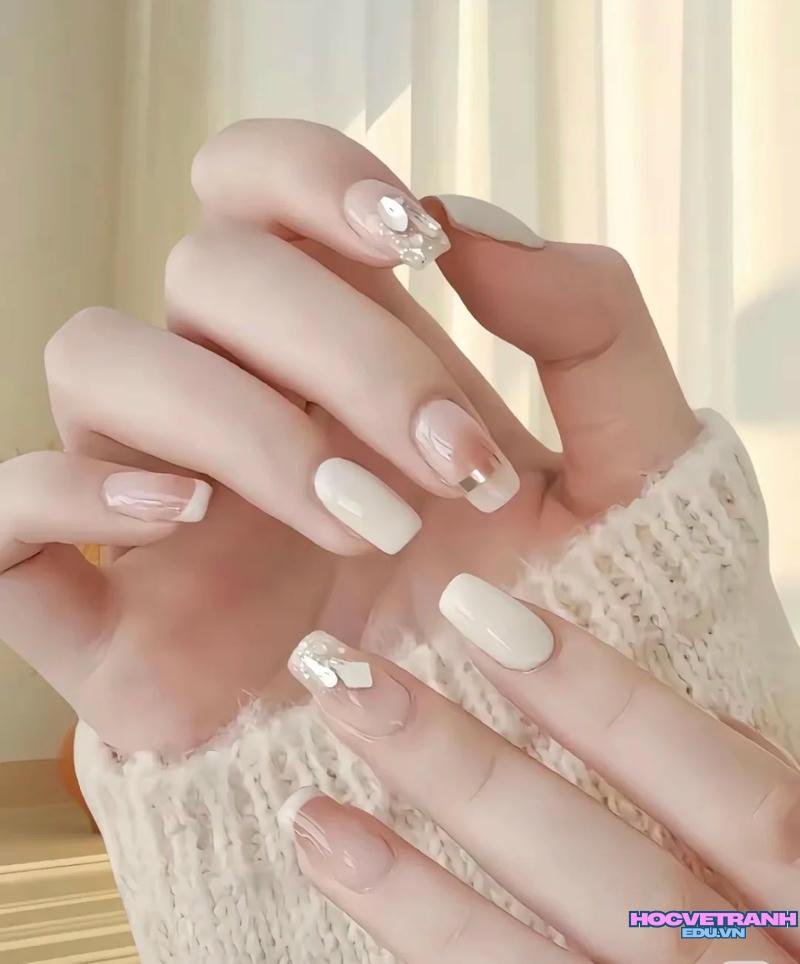 Album ảnh nail trắng miễn phí