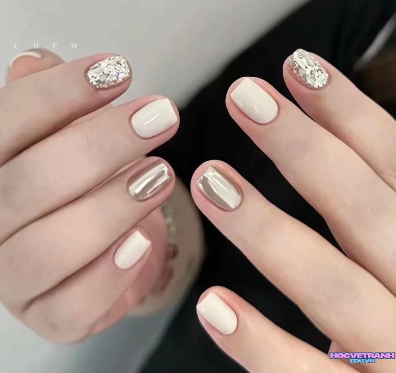 Album ảnh nail trắng mới nhất