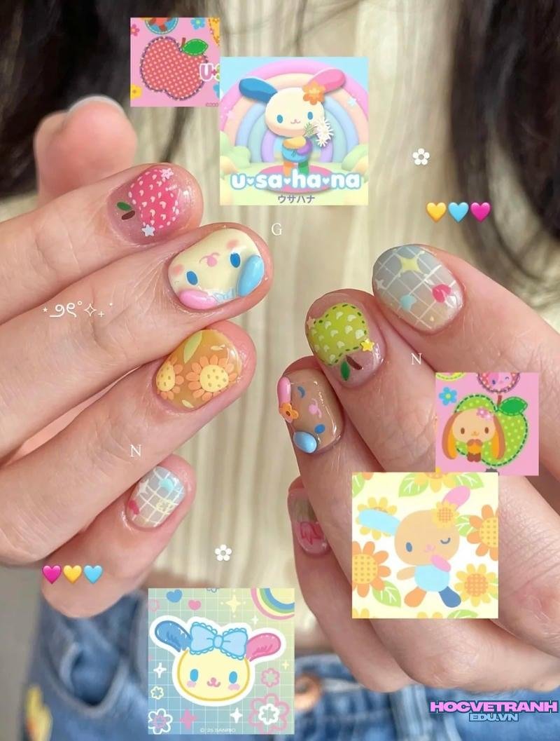 Album ảnh nail vẽ cute miễn phí