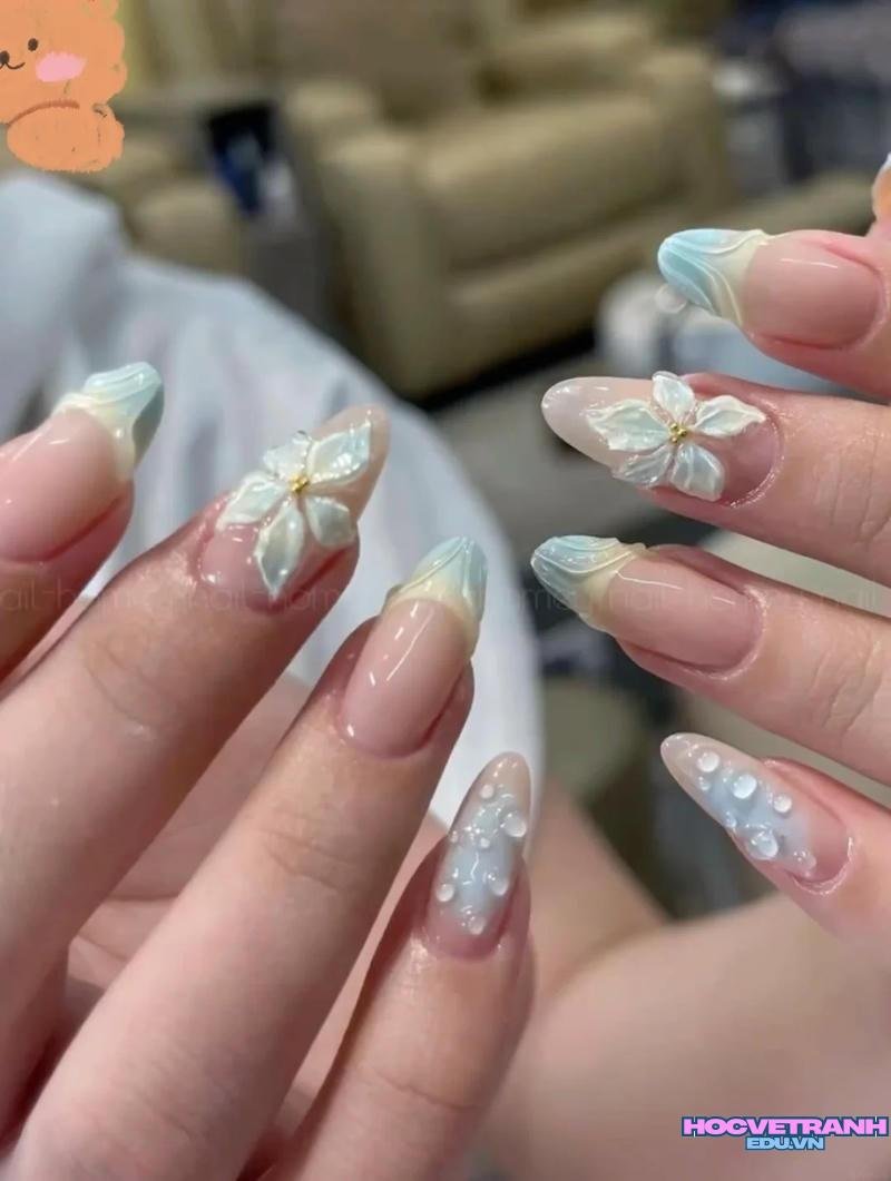 Album ảnh nail vẽ hoa thu hút