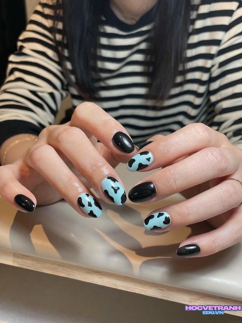 Ảnh ảnh nail bò sữa cuốn hút