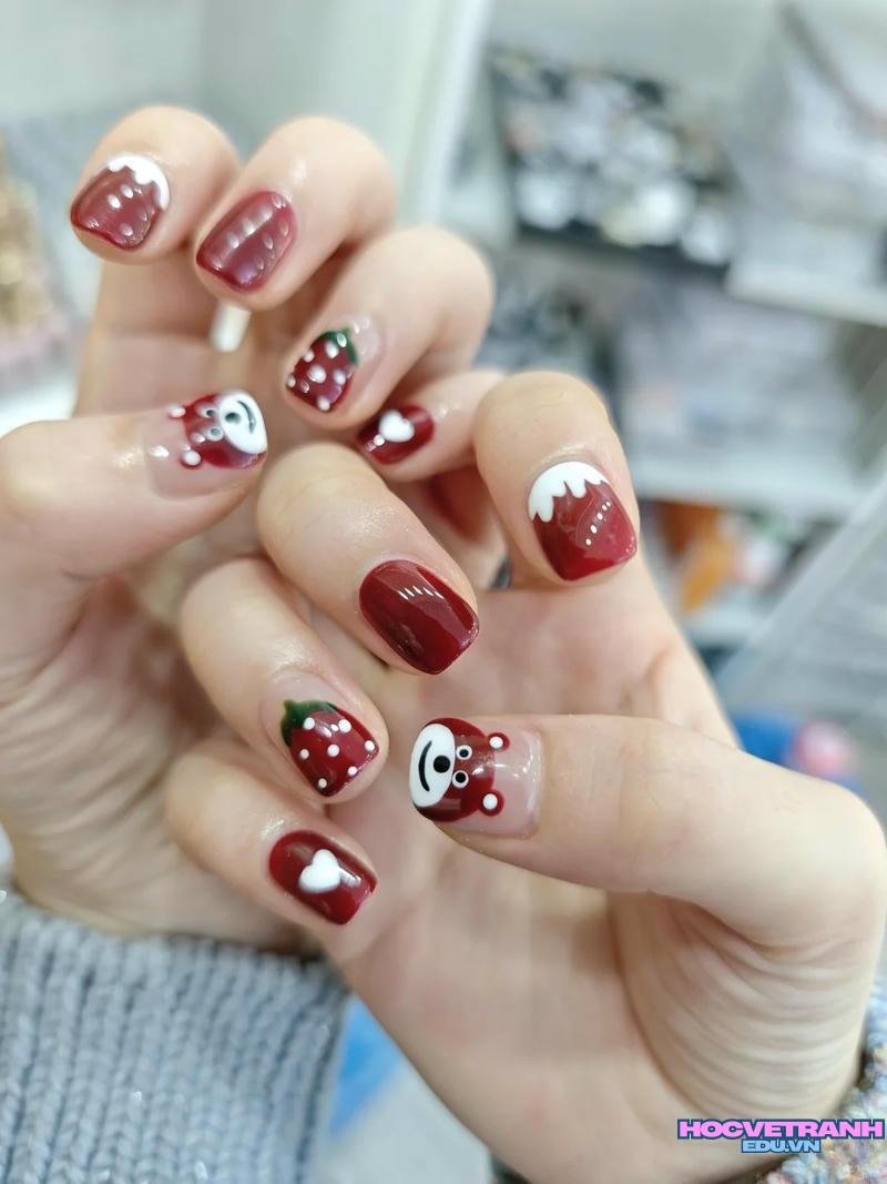 Ảnh ảnh nail gấu cuốn hút