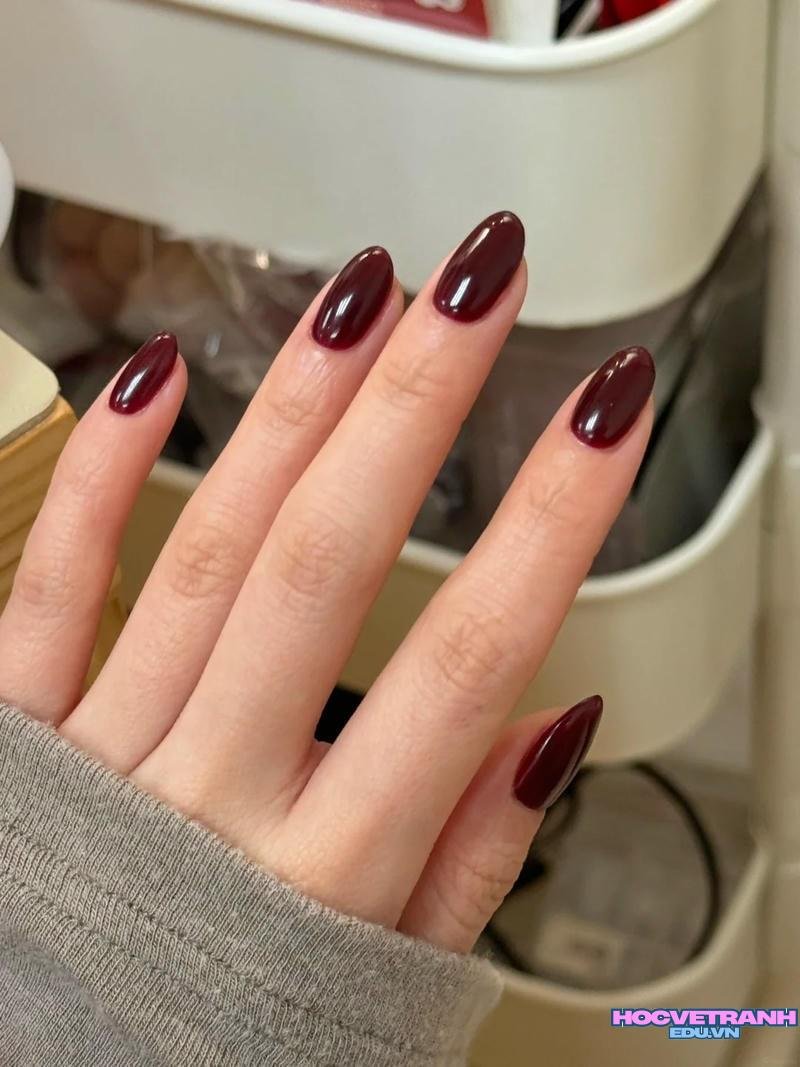Bộ ảnh nail 1 màu độc đáo