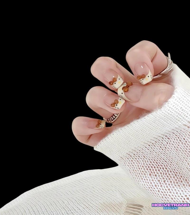 Bộ ảnh nail con mèo mới chất lượng cao