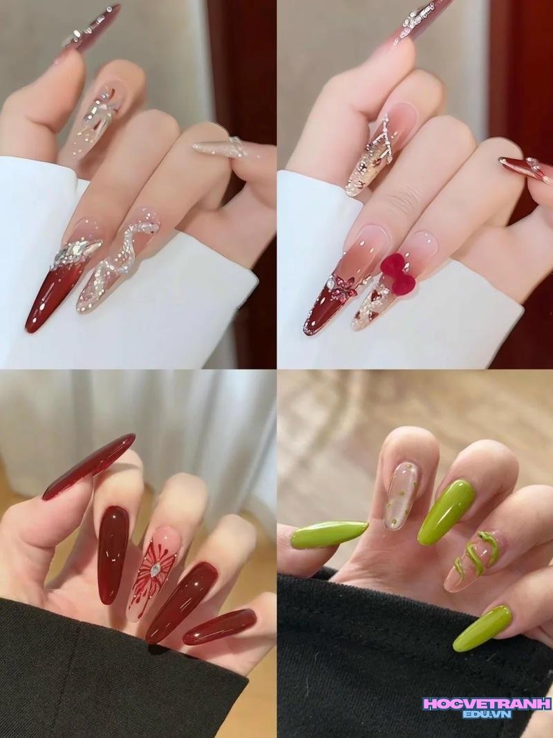 Bộ ảnh nail con rắn độc đáo