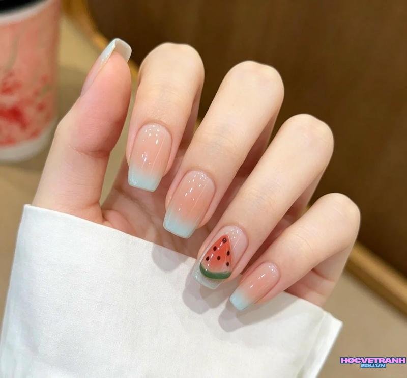 Bộ ảnh nail dưa hấu mới chất lượng cao