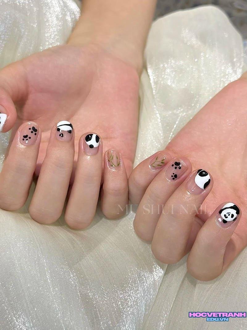 Bộ ảnh nail gấu độc đáo