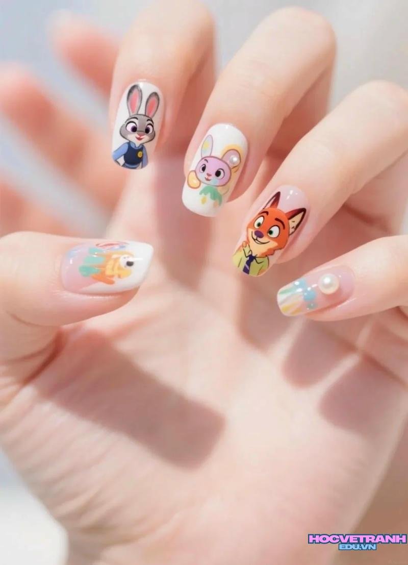 Bộ ảnh nail hình con vật mới chất lượng cao
