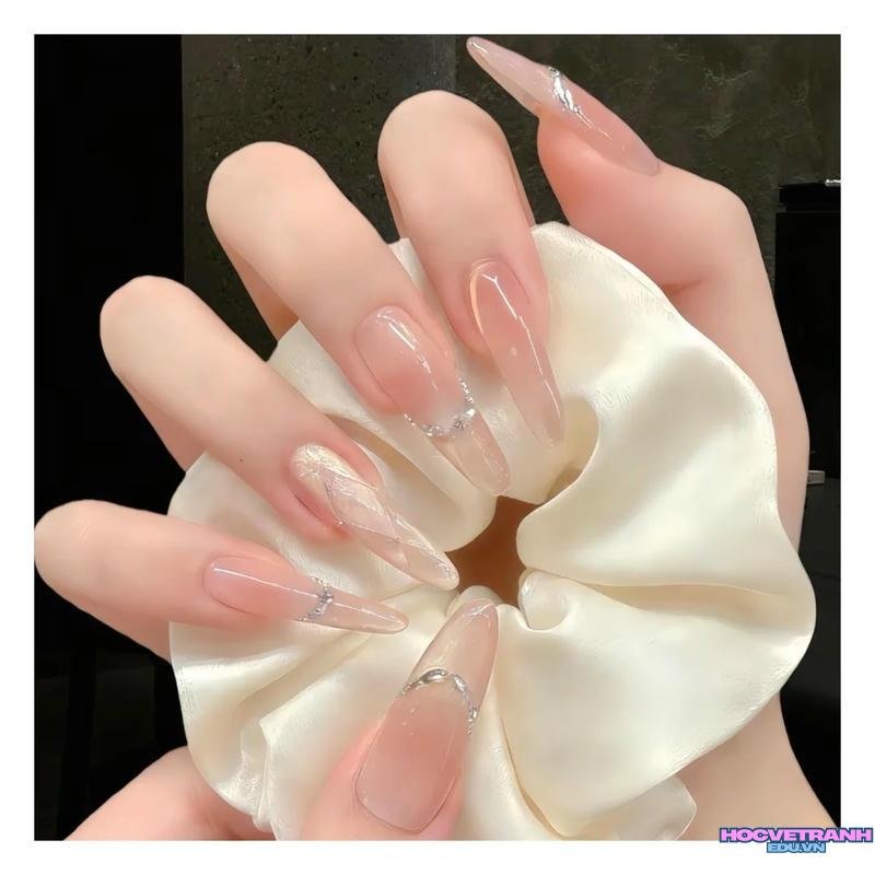 Bộ ảnh nail màu nude mới chất lượng cao