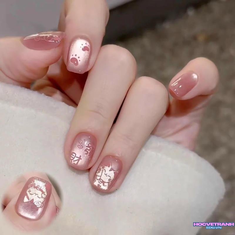 Bộ ảnh nail móng vuông mới chất lượng cao