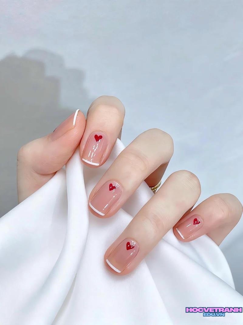 Bộ ảnh nail trái tim độc đáo