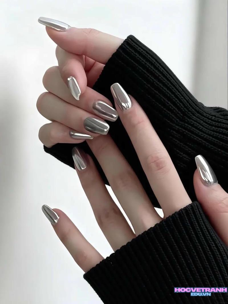Bộ ảnh nail tráng gương mới chất lượng cao
