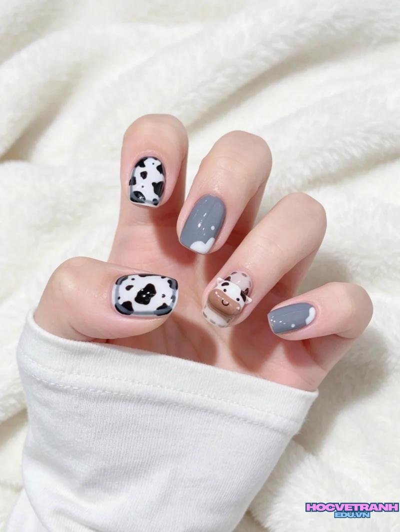 Bộ sưu tập ảnh nail bò sữa cực đẹp