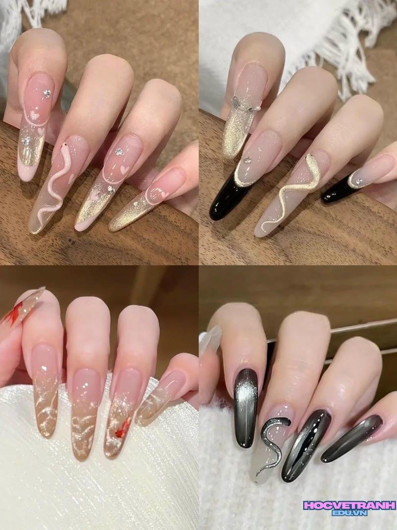 Bộ sưu tập ảnh nail con rắn cực đẹp