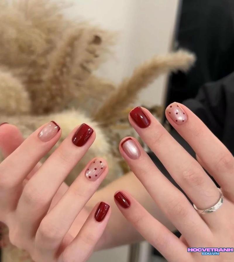 Bộ sưu tập ảnh nail đỏ đẹp cực đẹp