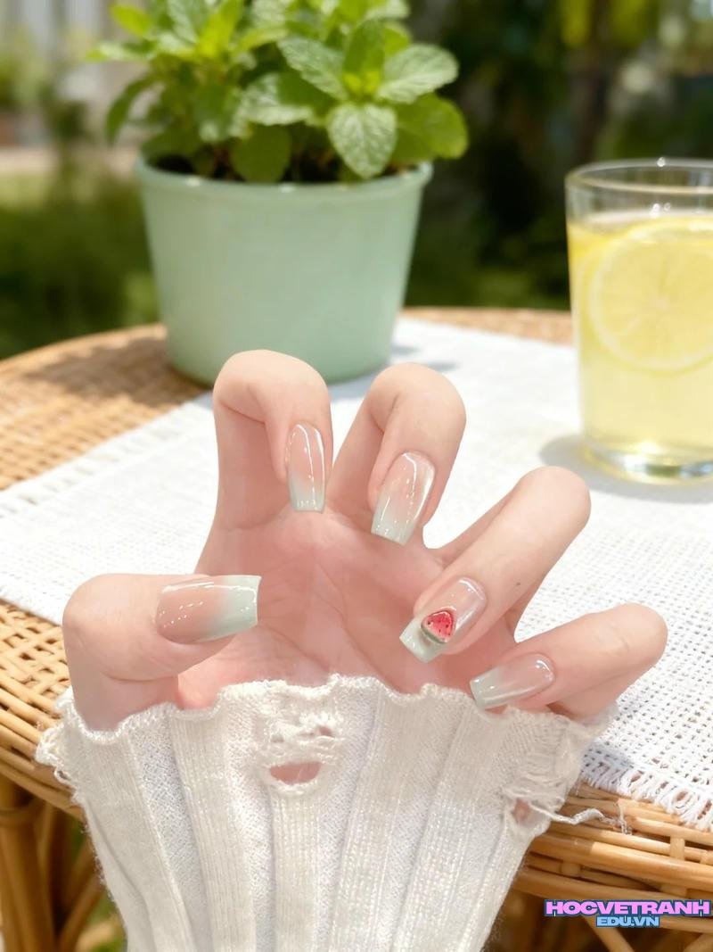 Bộ sưu tập ảnh nail dưa hấu trend nhất
