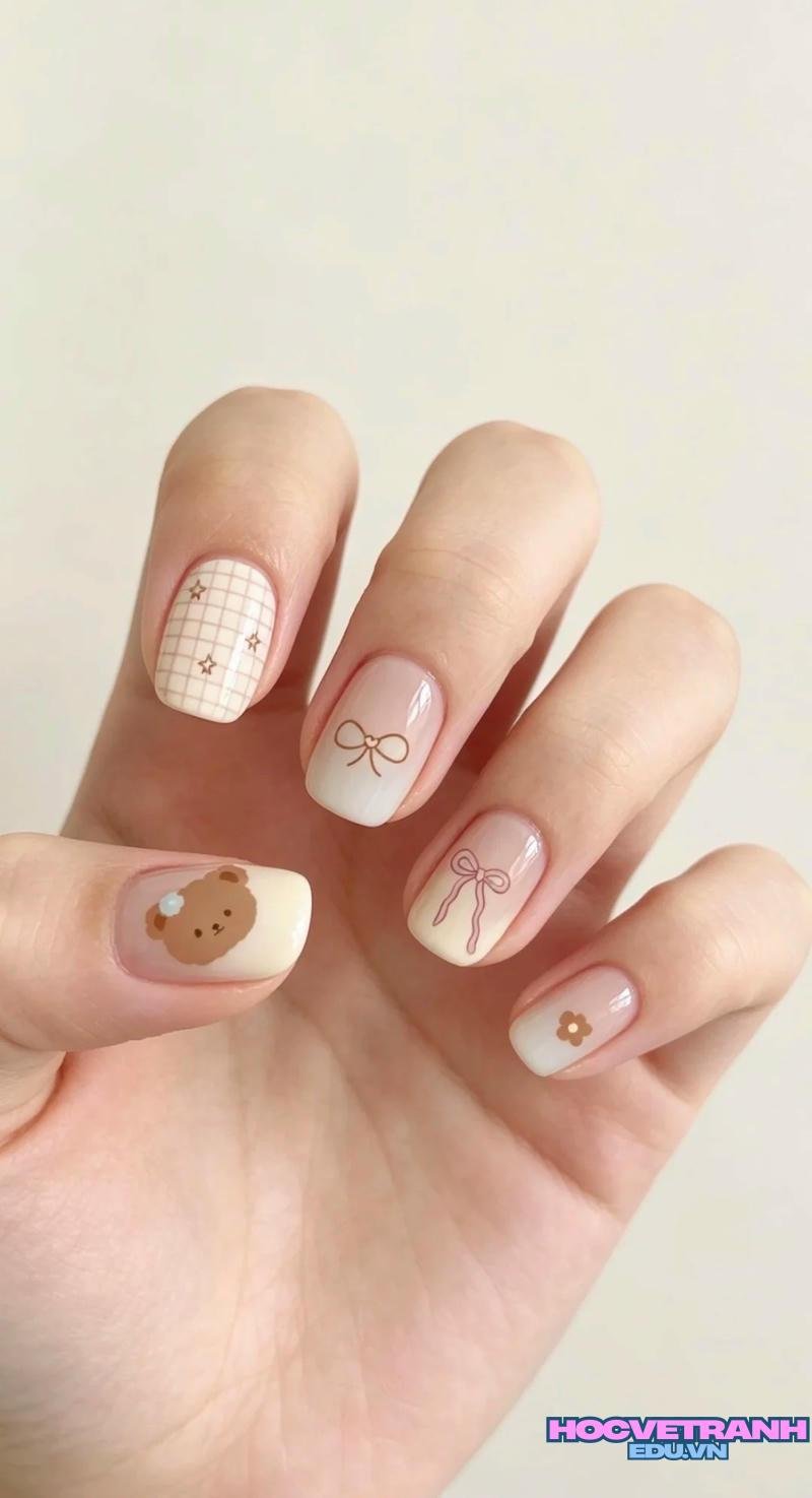 Bộ sưu tập ảnh nail gấu chất lượng nhất