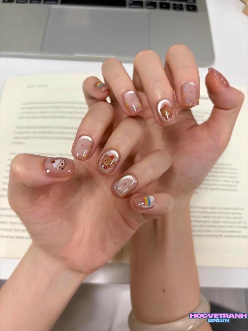 Bộ sưu tập ảnh nail gấu trend nhất