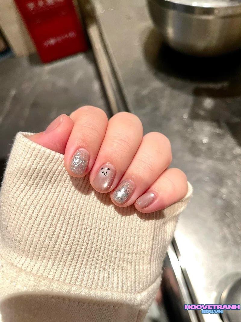 Bộ sưu tập ảnh nail gấu trúc trend nhất
