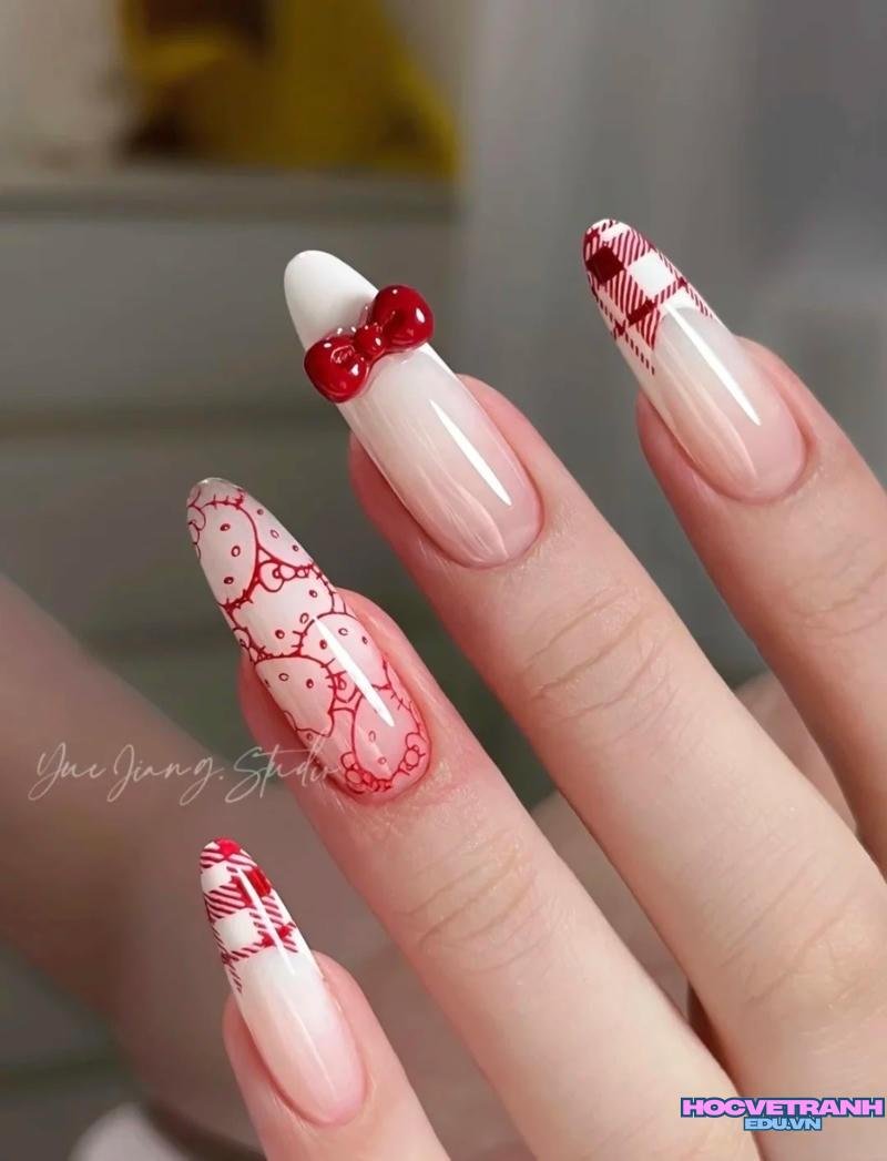 Bộ sưu tập ảnh nail hello kitty trend nhất