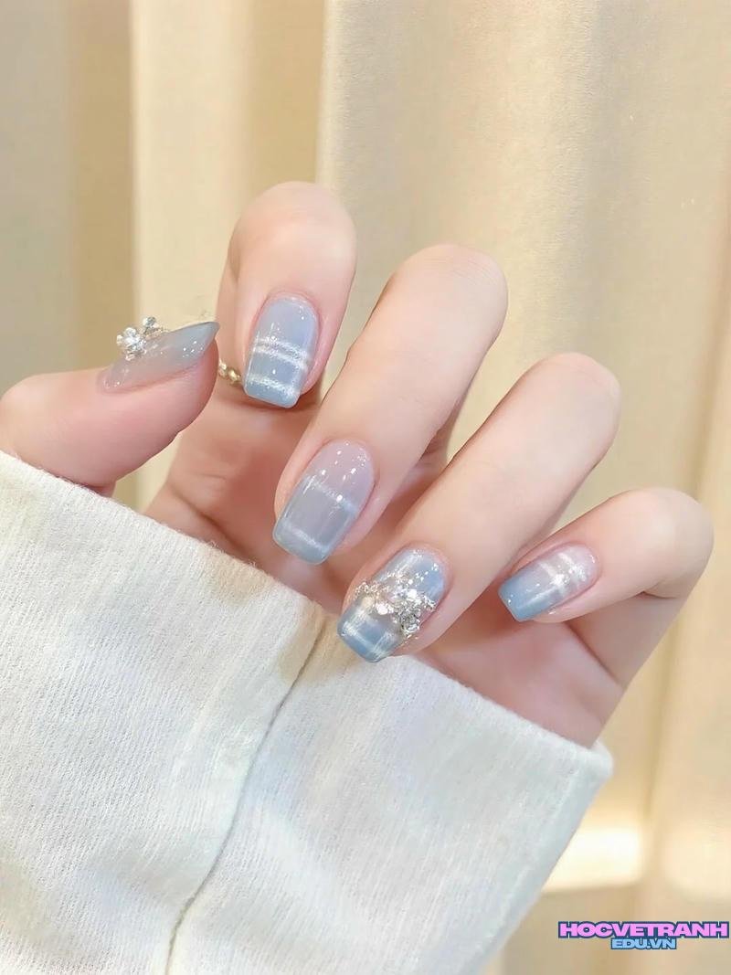 Bộ sưu tập ảnh nail kẻ cực đẹp